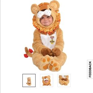 Infant cowardly lion costume